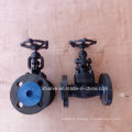 DIN Forged Carbon Steel A105 Flange Connection End Globe Valve